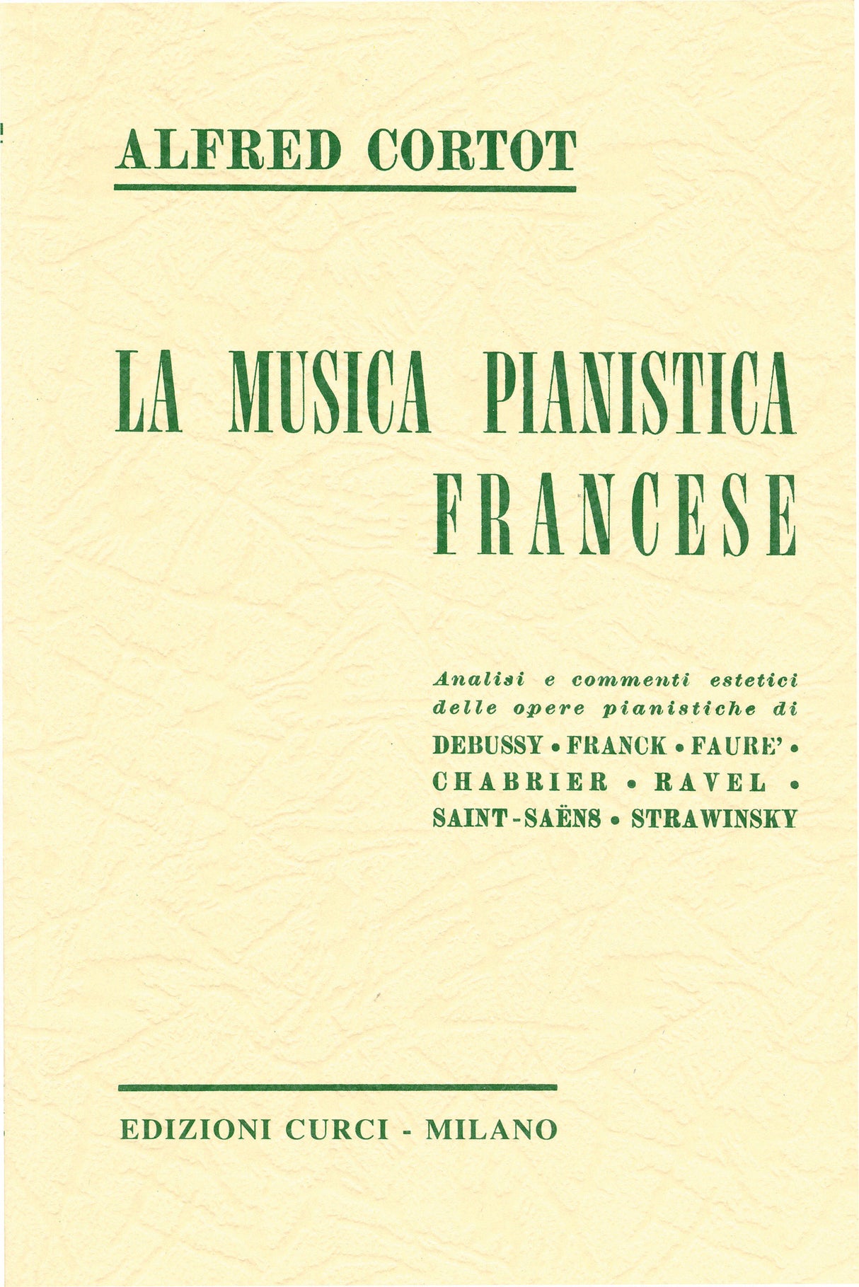 La musica pianistica francese