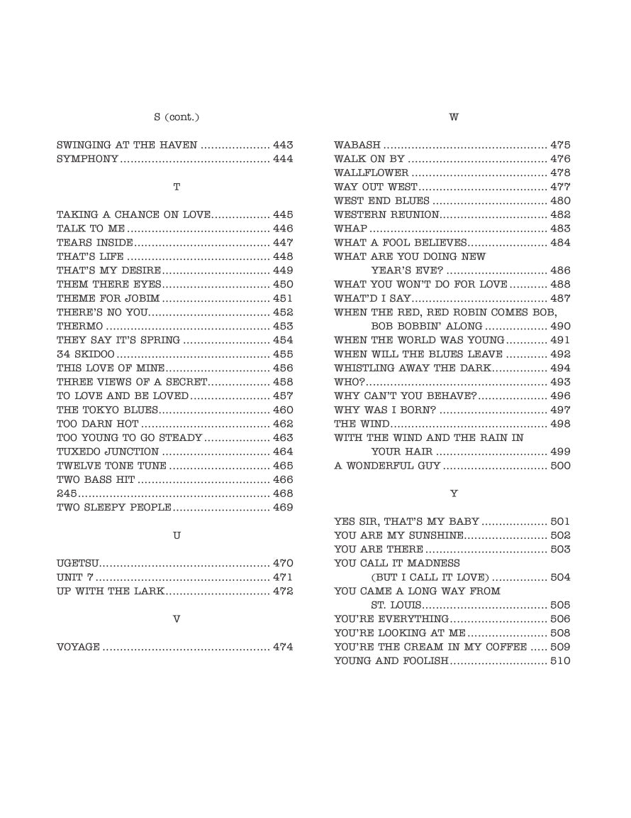 The Real Book – Volume 4