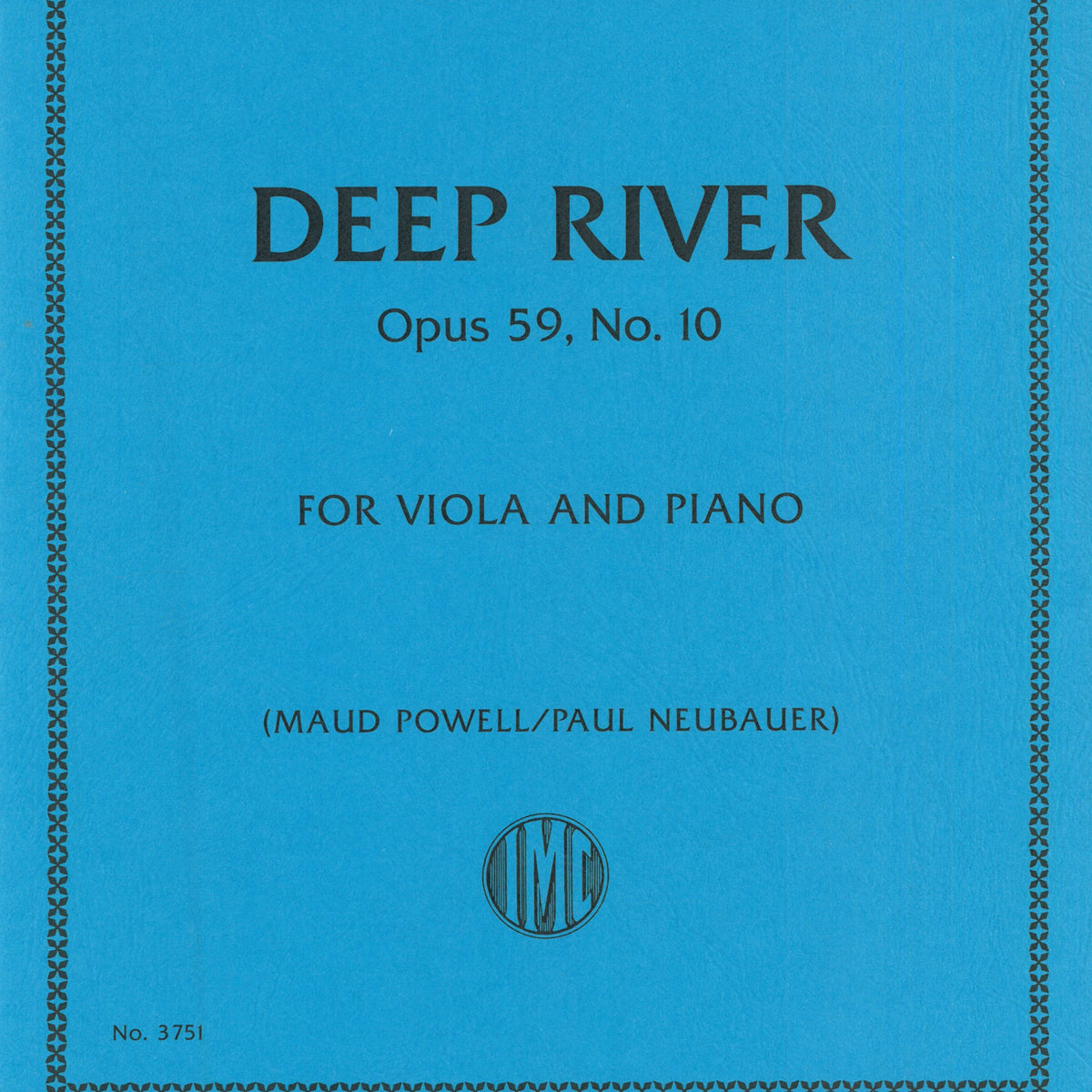 Coleridge-Taylor: Deep River, Op. 59, No. 10 (arr. for viola & piano ...