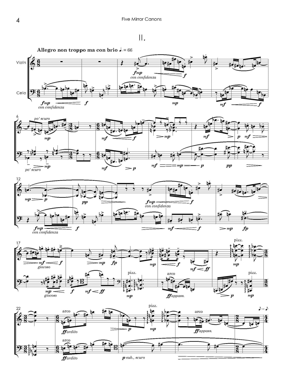 Mecionis: 5 Mirror Canons