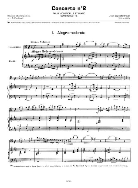 Bréval: Cello Concerto No. 2 in D Major, Op. 17