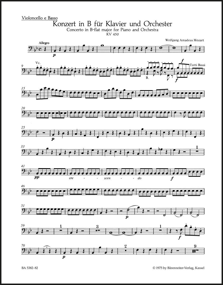 Mozart: Piano Concerto No. 15 in B-flat Major, K. 450 – Ficks Music