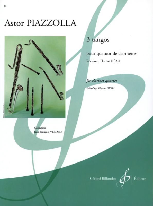 Piazzolla: 3 Tangos for Clarinet Quartet