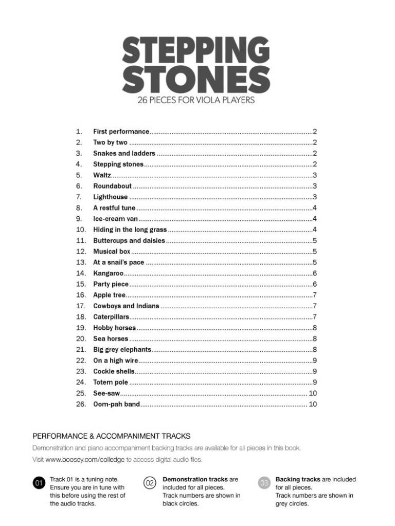 Stepping Stones - Viola
