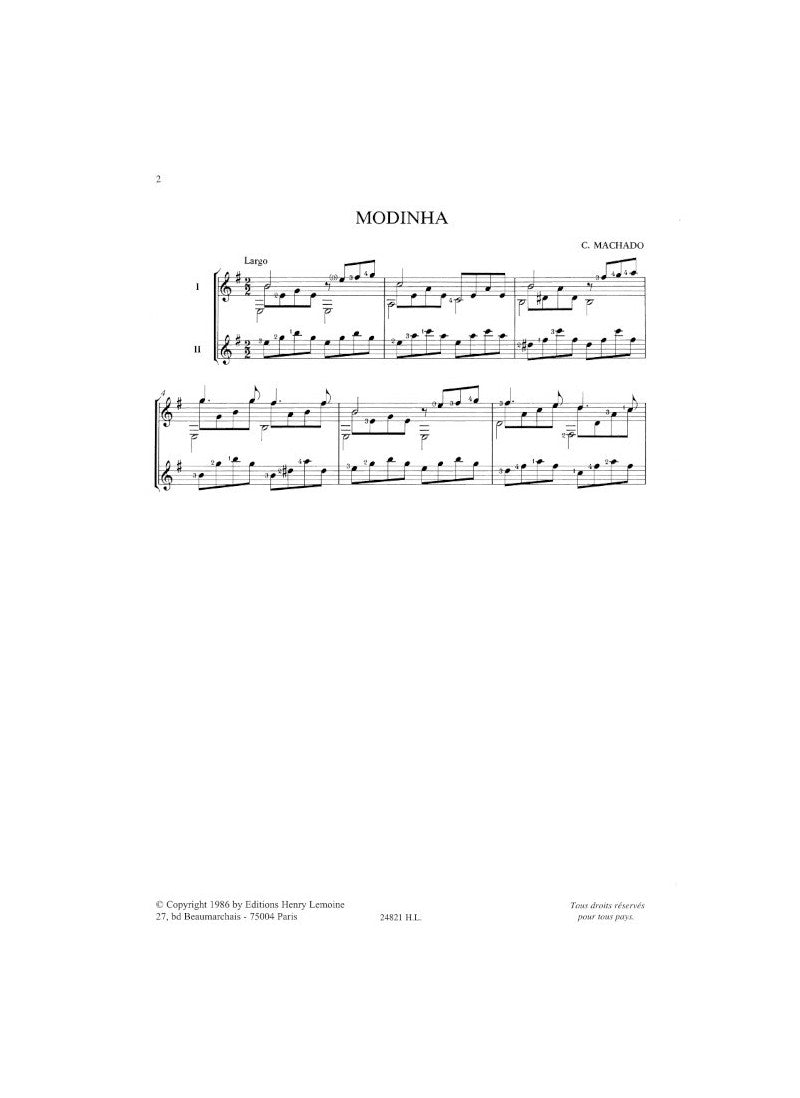 Machado: Modinhas brasileiras