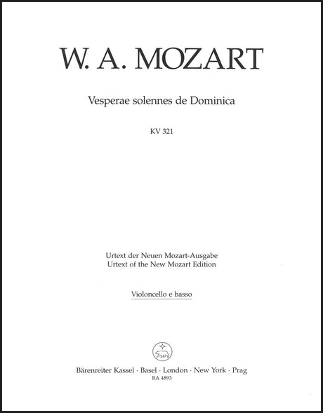 Mozart: Vesperae solennes de Dominica, K. 321