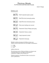 Kreiger: Precious Metals