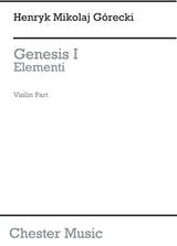 Górecki: Genesis 1 - Elementi, Op. 19, No. 1