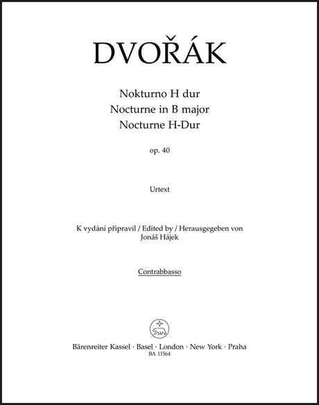 Dvořák: Nocturne in B Major, B. 47, Op. 40