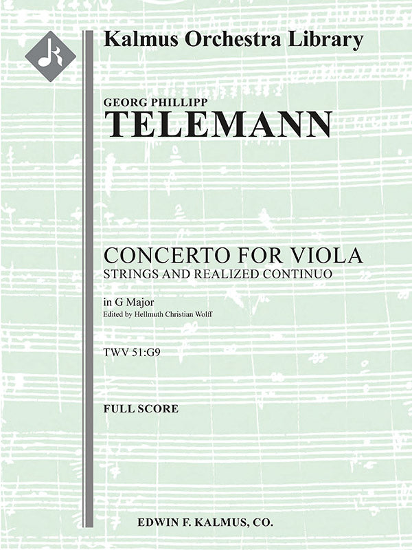 Telemann: Concerto for Viola in G Major, TWV 51:G9 – Ficks Music