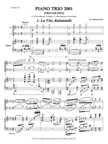 Gach: Piano Trio 2001 ("TRIO GRAND!")