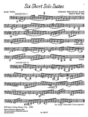 Bach: 6 Short Solo Suites (arr. for bass tuba)
