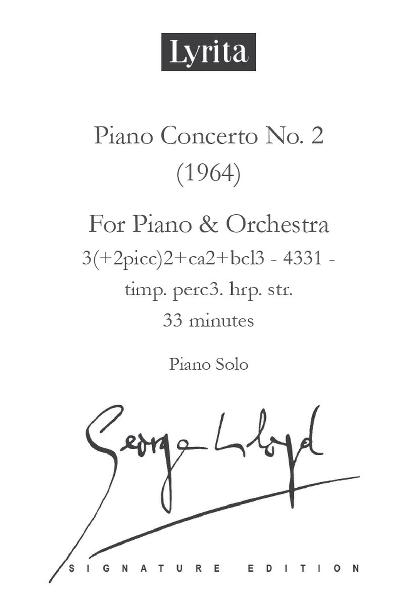 Lloyd: Piano Concerto No. 2