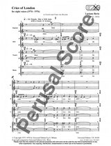 Berio: Cries of London