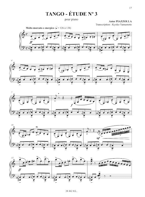 Piazzolla: Tango-Études (for piano)