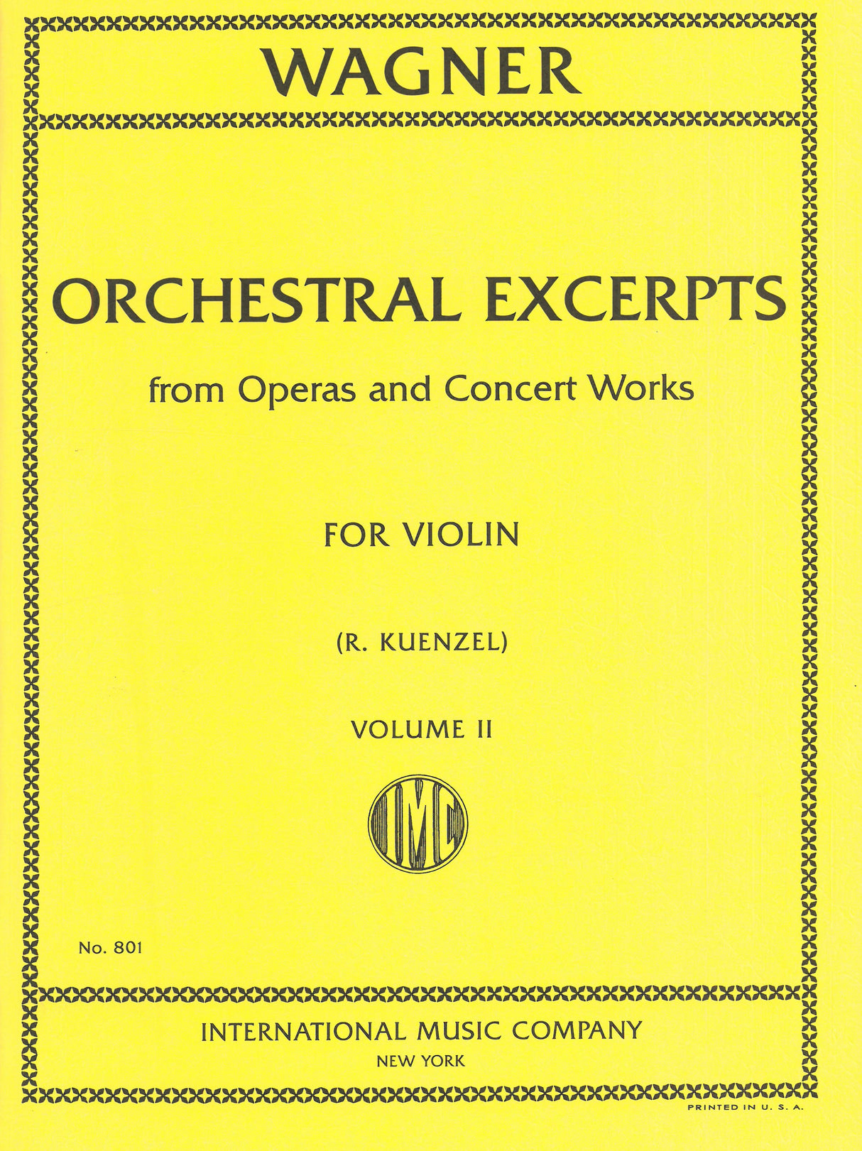Wagner: Orchestral Excerpts for Violin - Volume 2