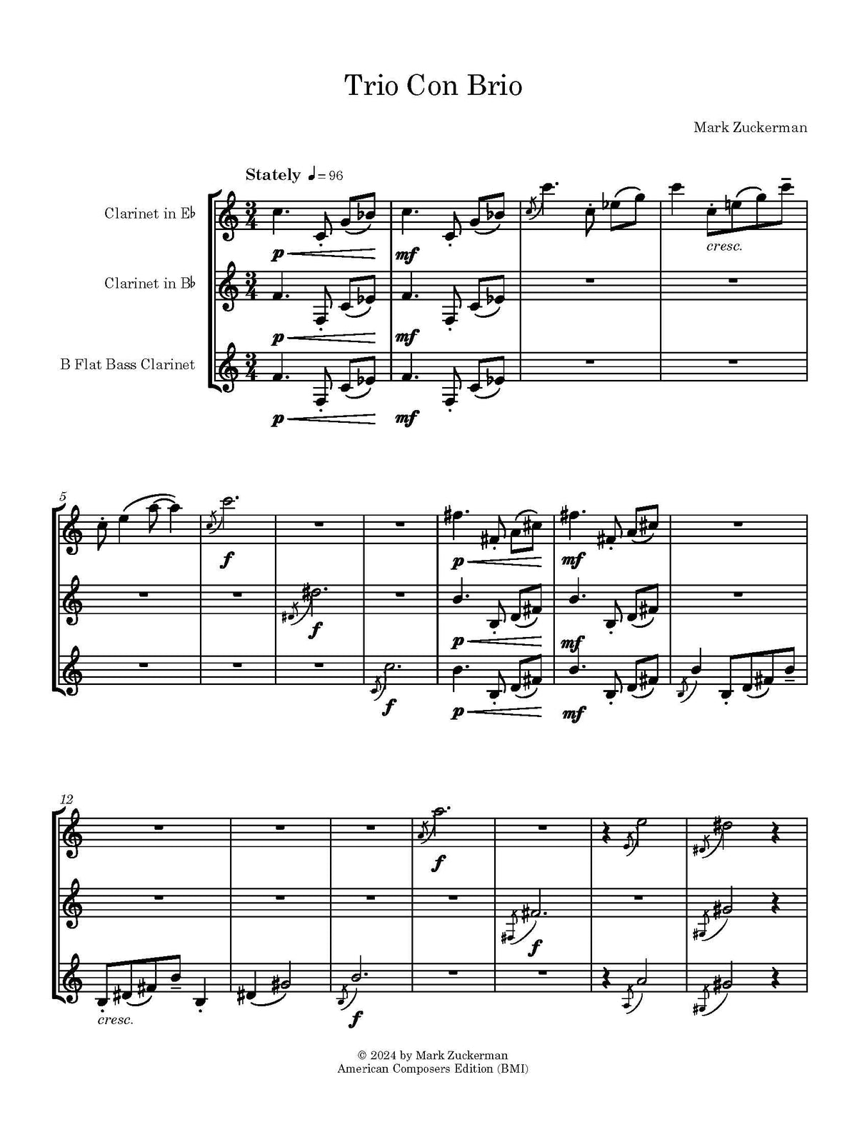 Zuckerman: Trio Con Brio