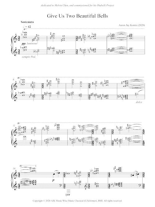 Kernis: Give Us Two Beautiful Bells
