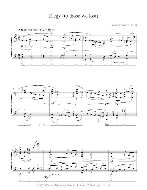 Kernis: Elegy (to those we lost)