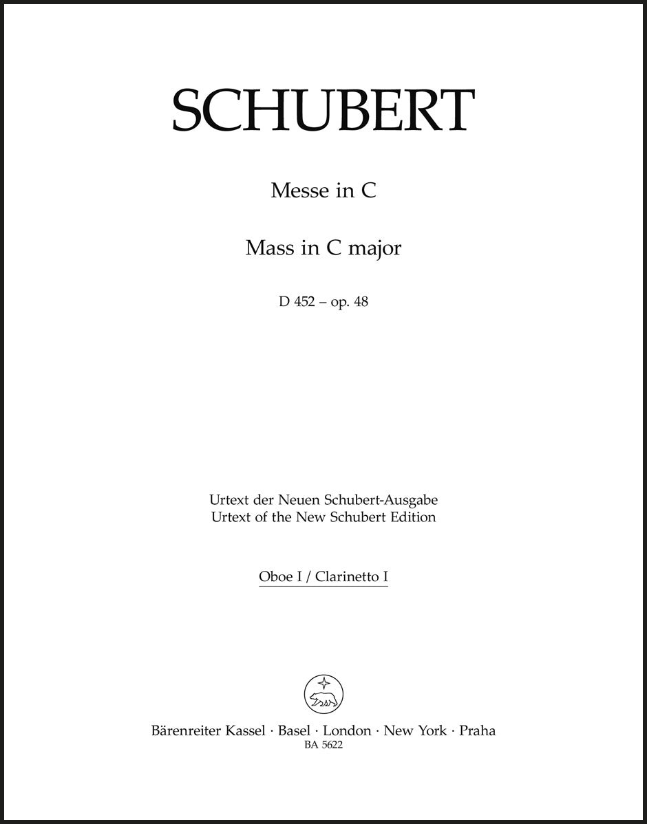 Schubert: Mass in C Major, D 452, Op. 48
