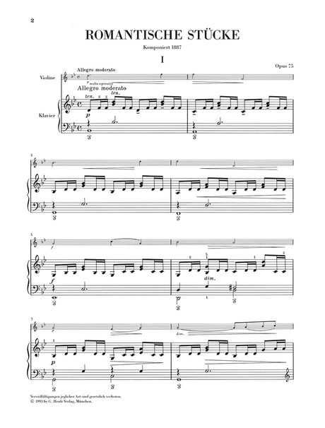 Dvořák: Romantic Pieces, Op. 75