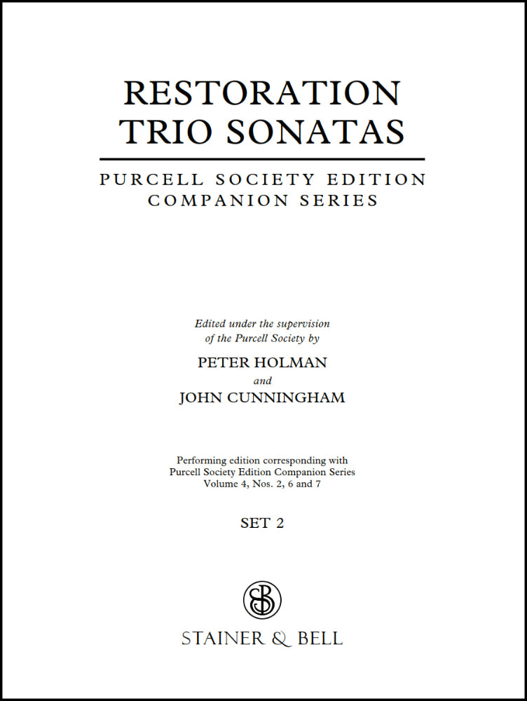 Restoration Trio Sonatas - Set 2