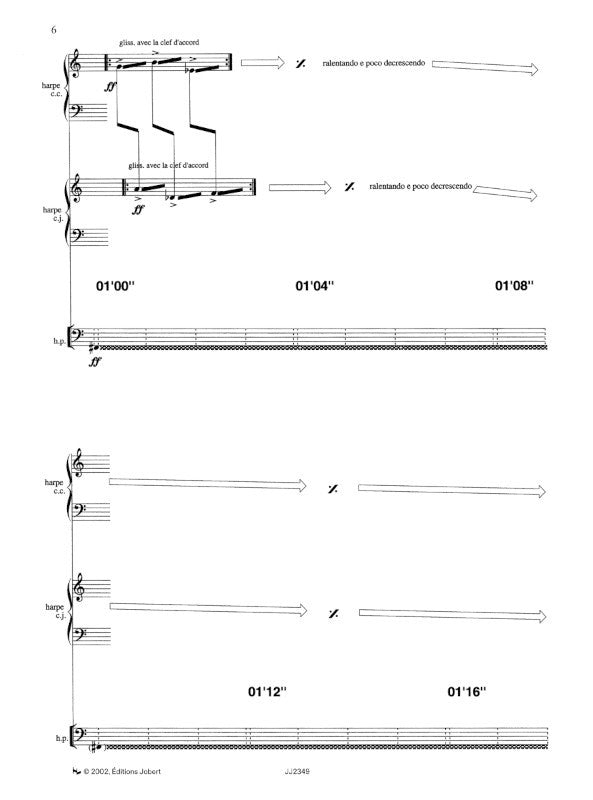 Blondeau: Doing (arr. for 2 harps & audio)