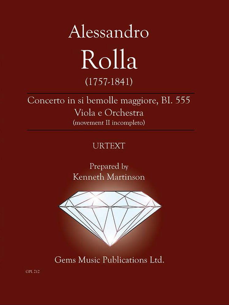 Rolla: Viola Concerto in B-flat Major, BI. 555
