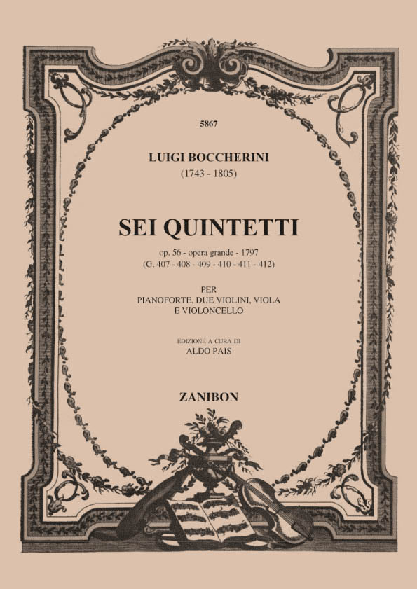 Boccherini: 6 Piano Quintets, Op. 56