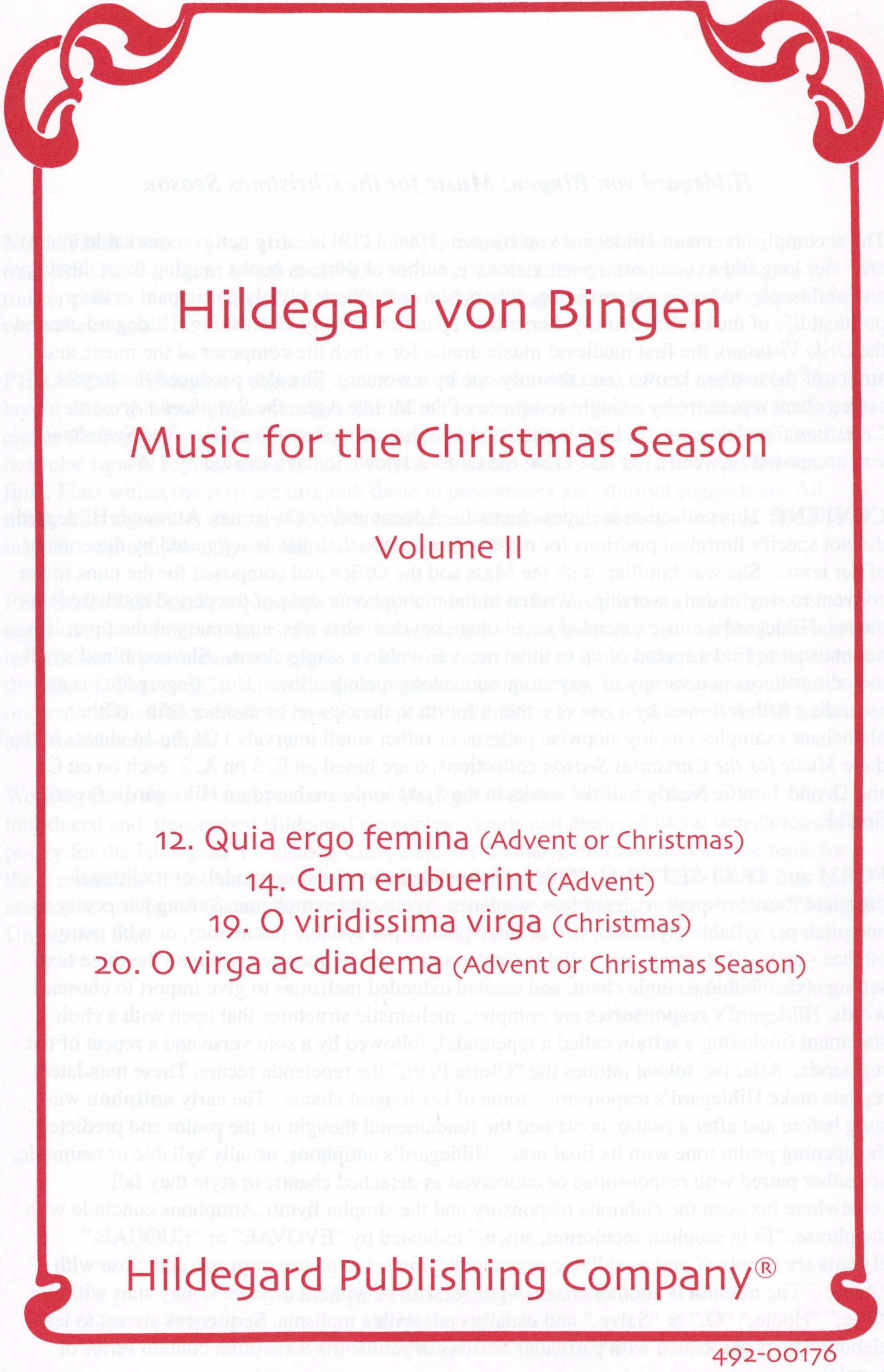 Hildegard: Music for The Christmas Season - Volume 2