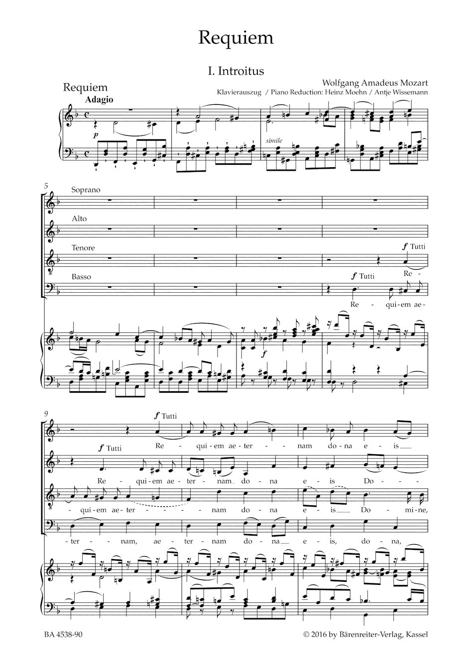 Mozart: Requiem, K. 626 (completed by Süssmayr) – Ficks Music