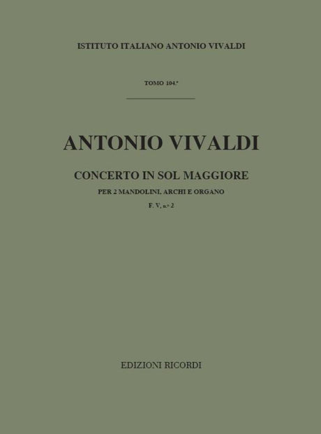 Vivaldi: Concerto in G Major for 2 Mandolins, RV 532
