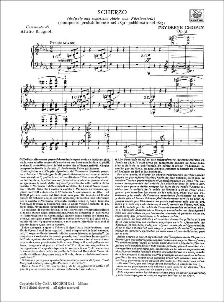 Chopin: Scherzo in B-flat Minor, Op. 31 – Ficks Music