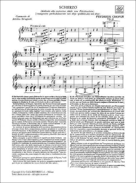 Chopin: Scherzo in B-flat Minor, Op. 31