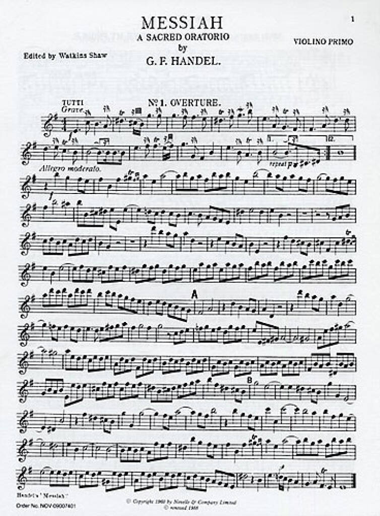 Handel: Messiah, HWV 56 – Ficks Music