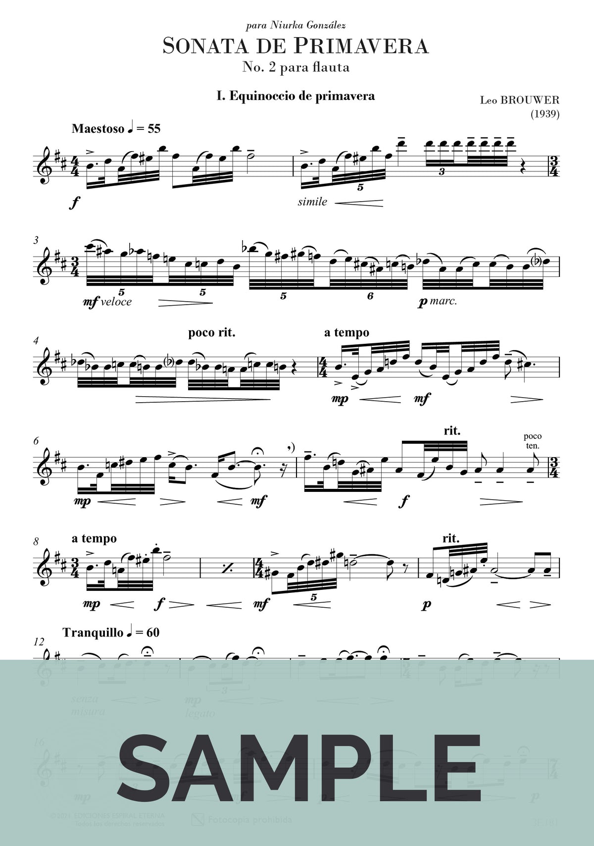 Brouwer: Sonata de Primavera