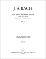 Bach: Nun komm, der Heiden Heiland, BWV 62