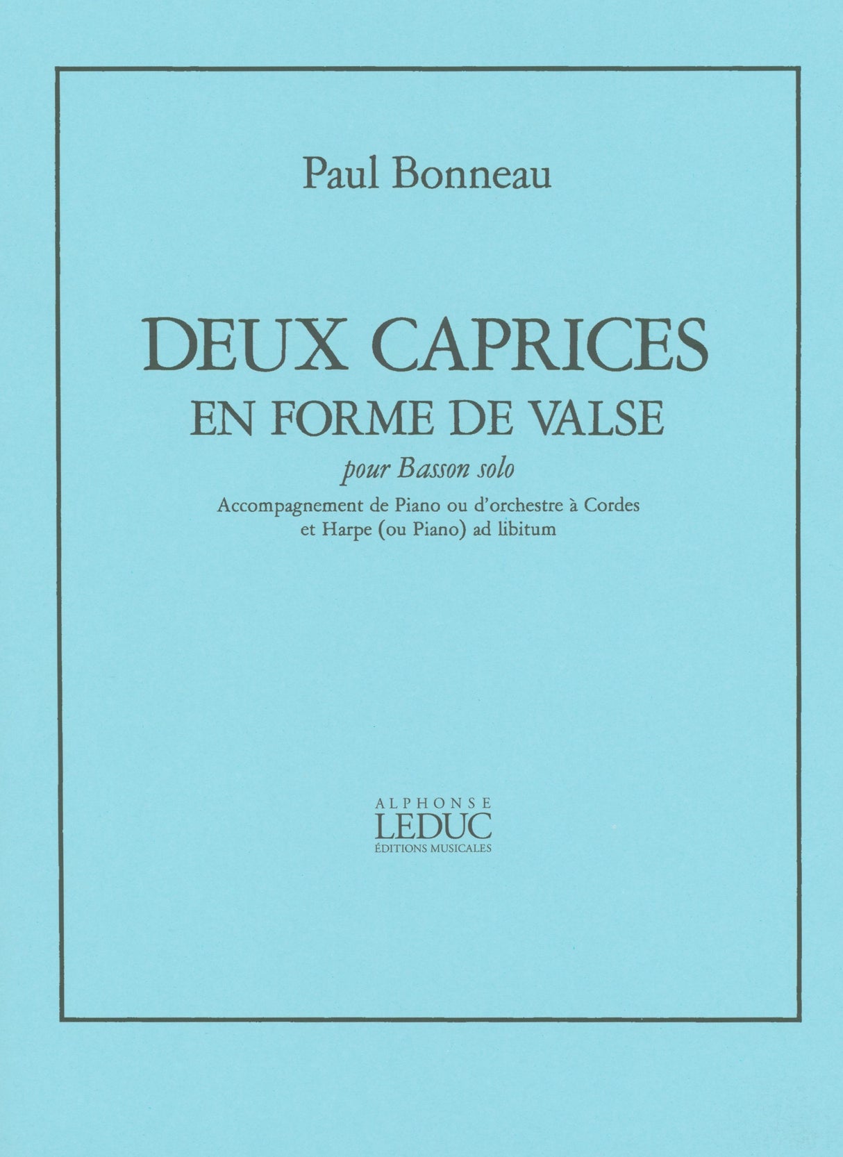 Bonneau: 2 Caprices en forme de valse