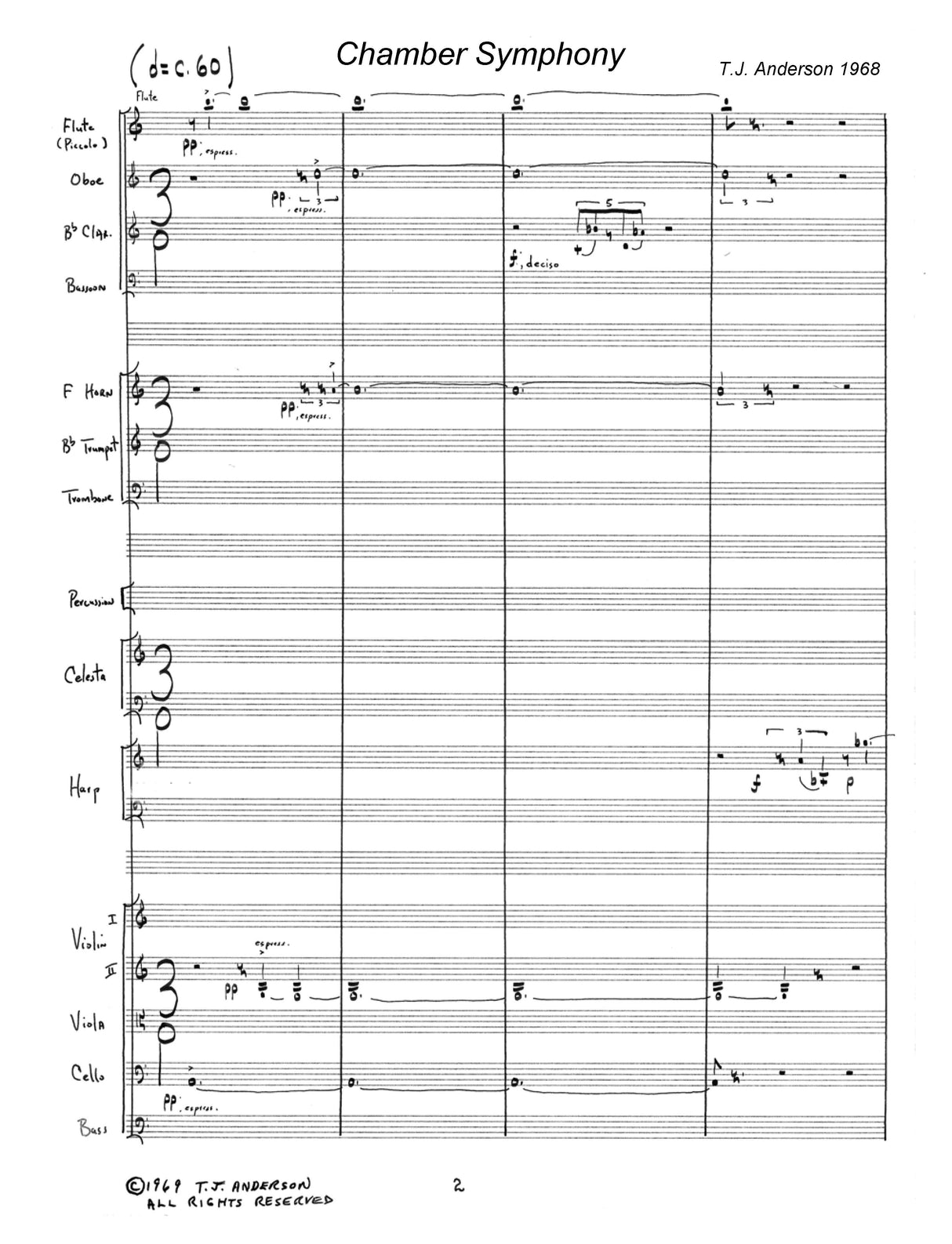 T.J. Anderson: Chamber Symphony