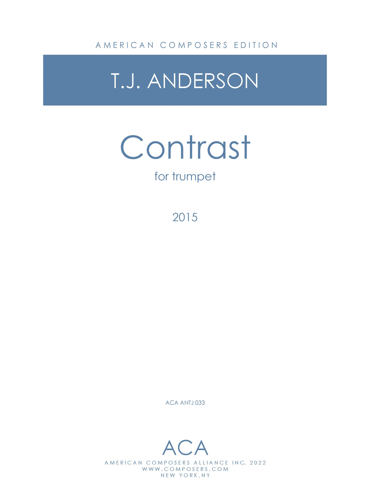 Anderson: Contrast