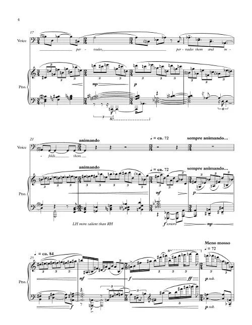 Aucoin: Three Whitman Songs