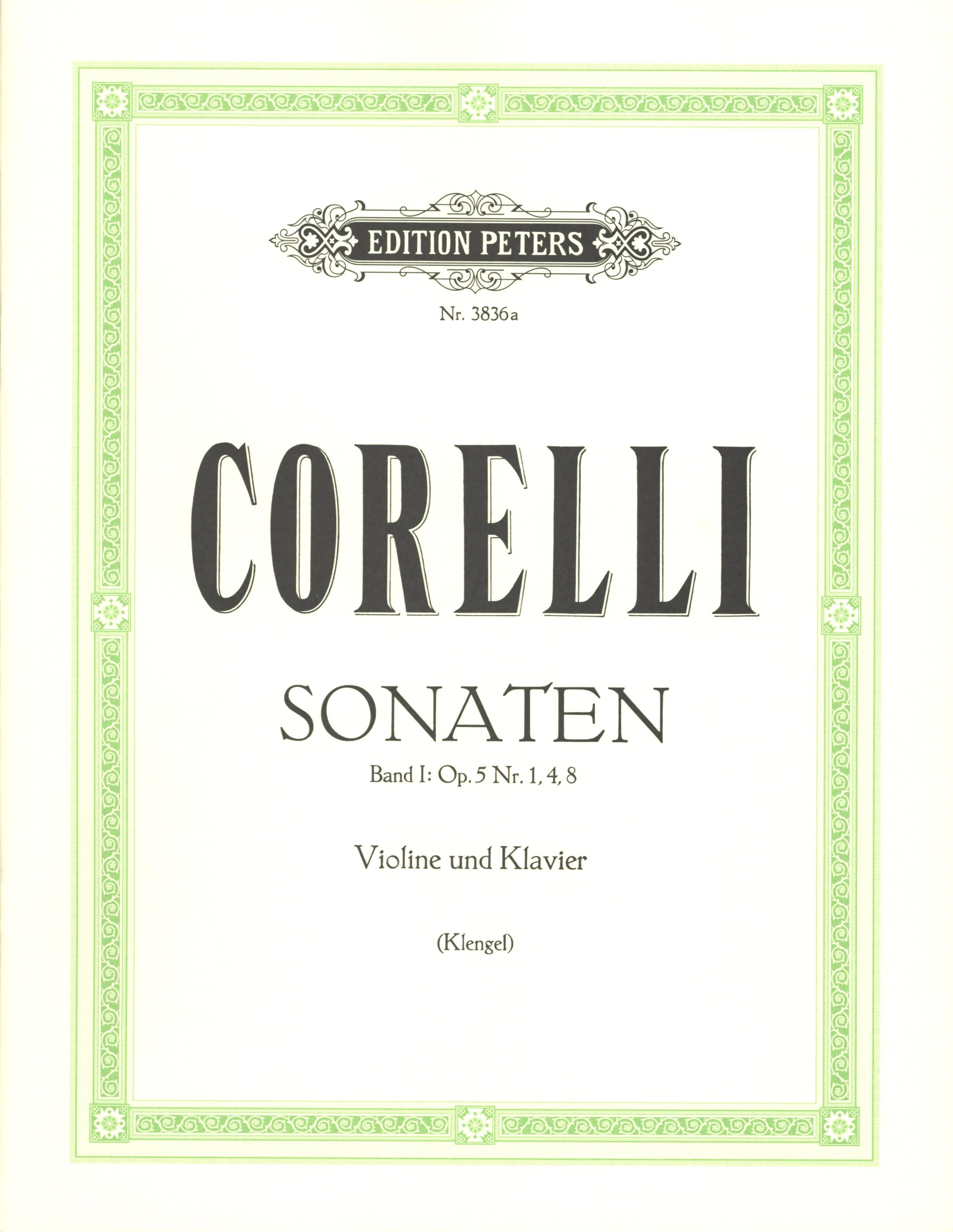 Corelli: Violin Sonatas, Op. 5 - Volume 1 (Nos. 1, 4, 8) – Ficks Music