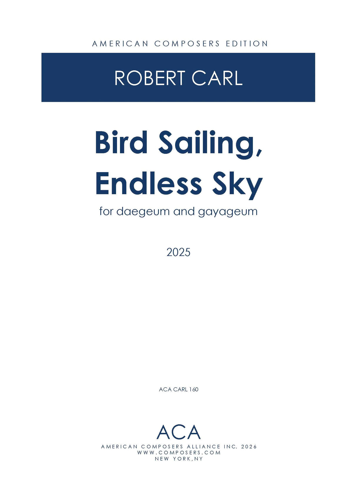Carl: Bird Sailing, Endless Sky