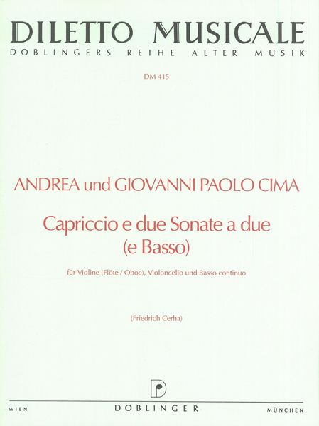 Cima: Capriccio e due Sonata a due (e Basso)