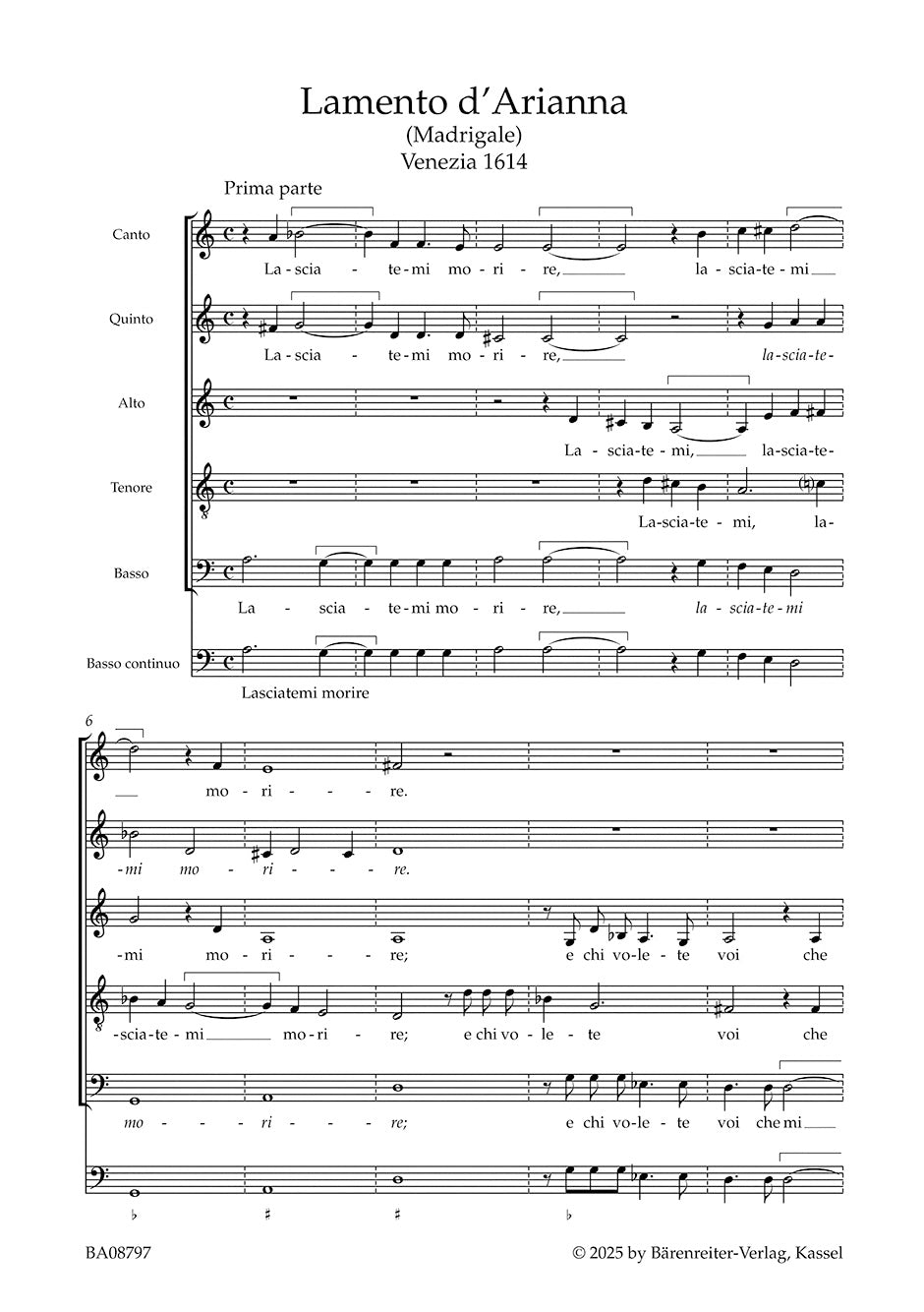 Monteverdi: Lamento d'Arianna