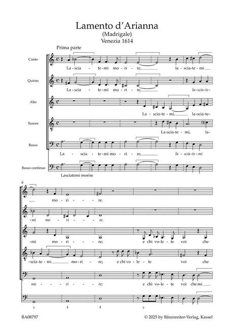 Monteverdi: Lamento d'Arianna