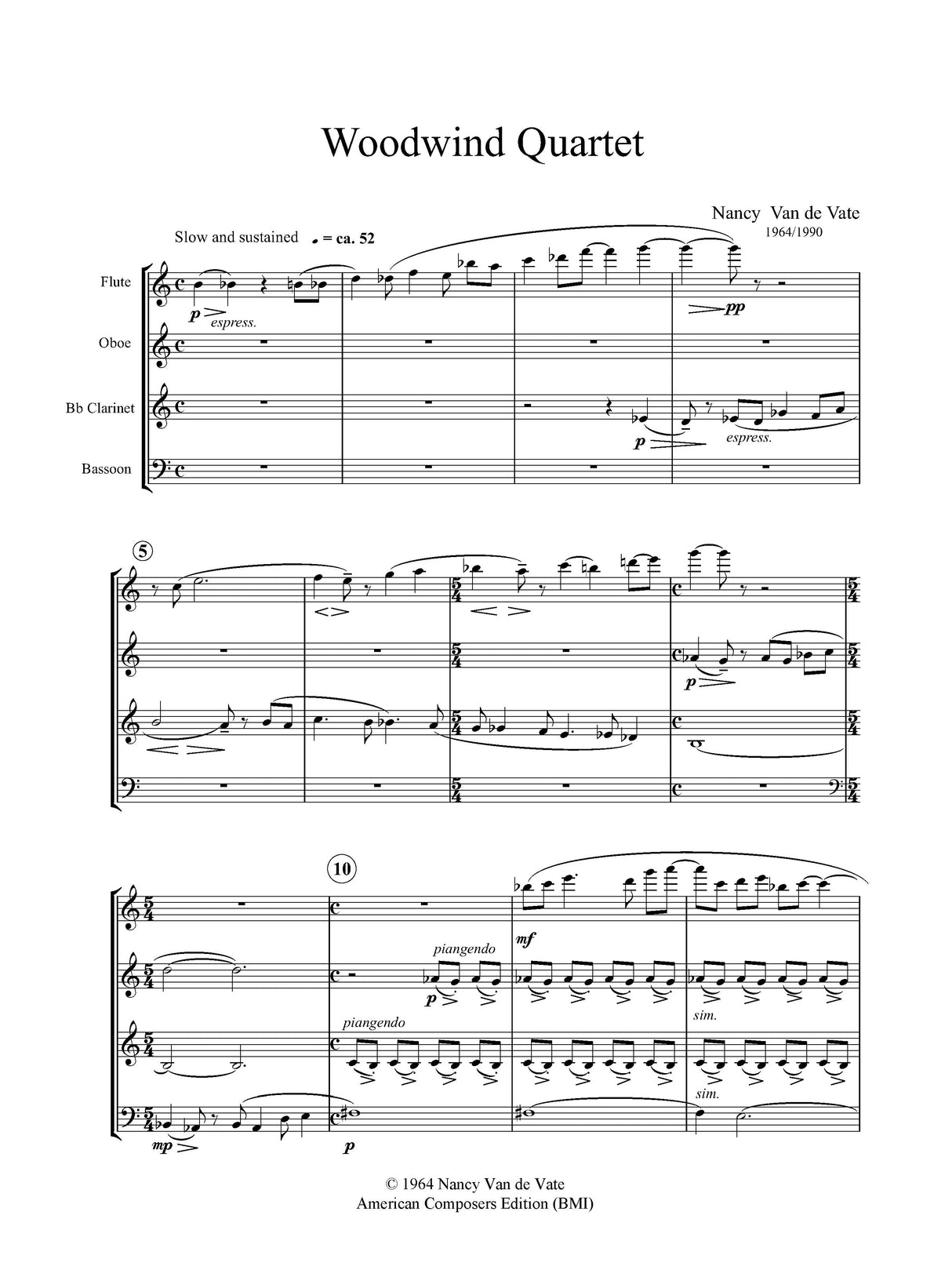 Vate: Woodwind Quartet