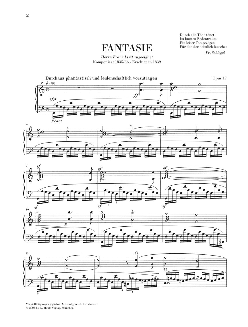 SCHUMANN / ピアノ作品集,第4巻op.17〜op.23 HENLE Schumann: Complete Piano Works - Volume 4 – Ficks Music