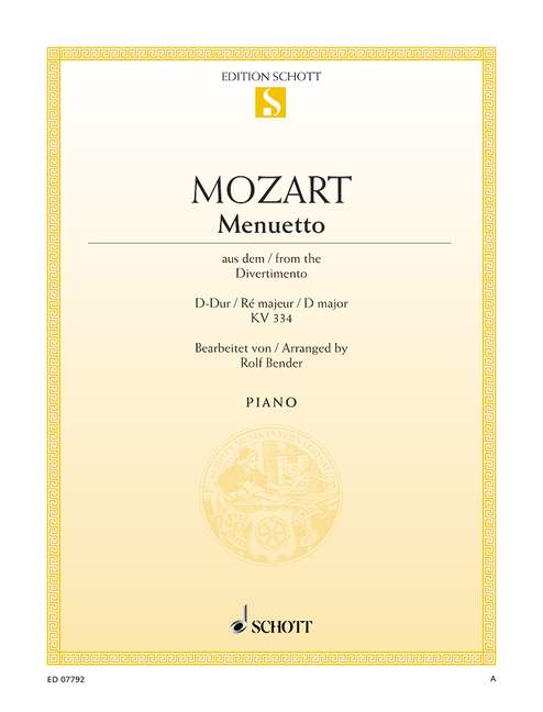 Mozart: Minuet from Divertimento in D Major, K. 334 (arr. for