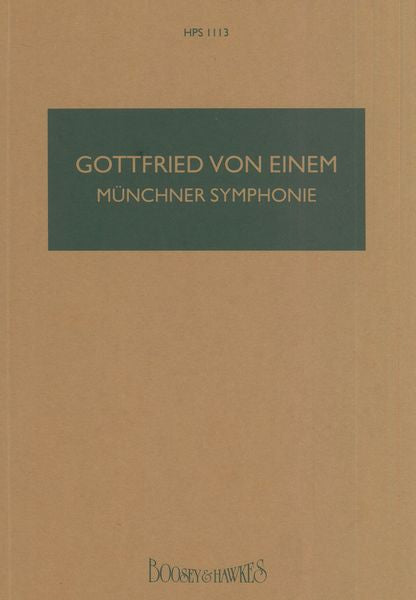 Einem: Münchner Symphonie, Op. 70